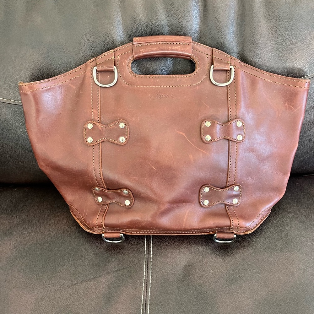 Saddleback Dark brown Leather Purse